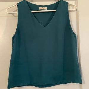 XS Babaton Green/Teal Murphy sleeveless blouse